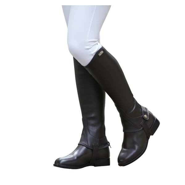Saxon Barn/Barn Equileather Halvchaps M Svart Black M