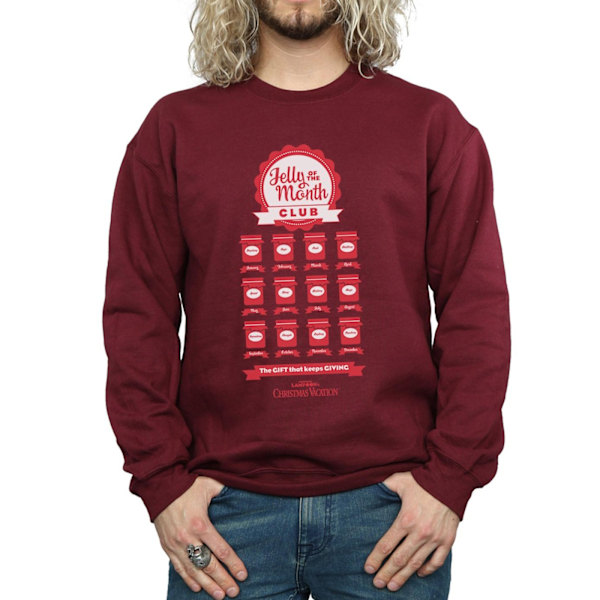 National Lampoon's Christmas Vacation Herr Jelly Club Sweatshirt Burgundy S