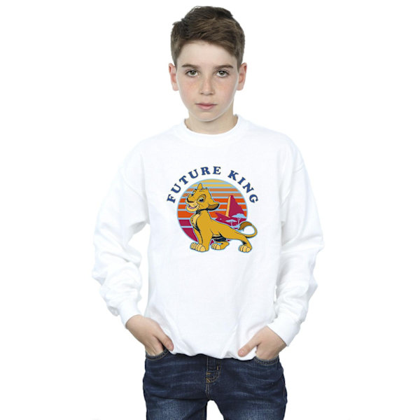 Disney Boys The Lion King Future King Sweatshirt 7-8 år Vit White 7-8 Years