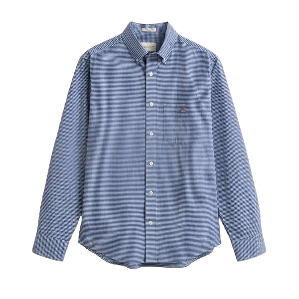 Gant Herr Fitted Skjorta S Blå Blue S
