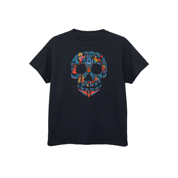 Coco Girls Skull Cotton T-Shirt 5-6 Years Black Black 5-6 Years