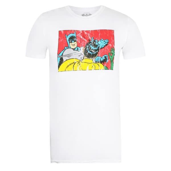 Batman herr Slap T-shirt S vit White S