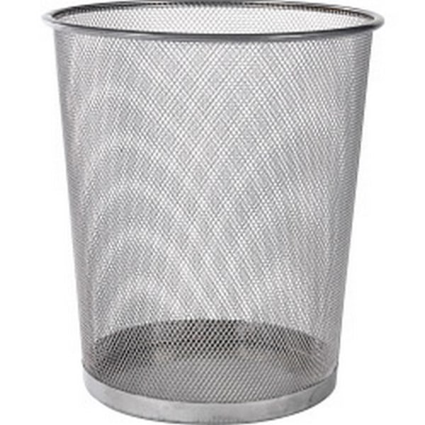 SupaHome Mesh Papperskorg En Storlek Silver Silver One Size