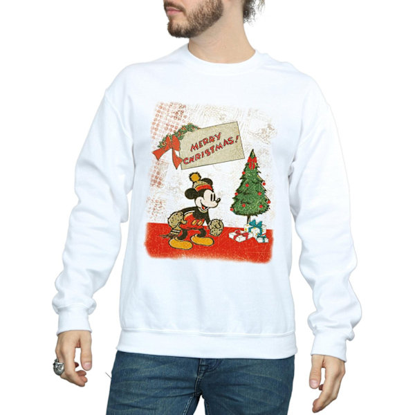 Disney Herr Mickey Mouse Vintage Jultröja XL Vit White XL