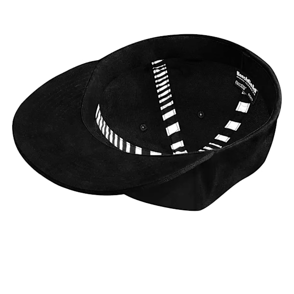 Beechfield Herr Flat Peak Rapper Cap (2-pack) One Size Svart Black One Size