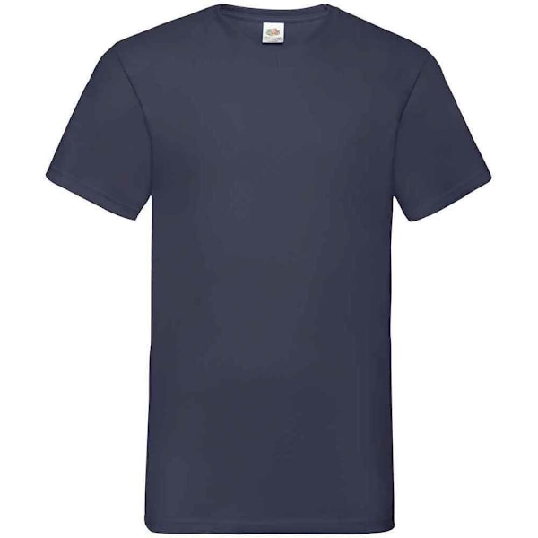 Fruit of the Loom Valueweight V-ringad T-shirt för män M Deep Navy Deep Navy M