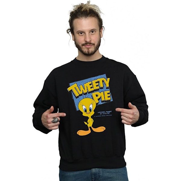 Looney Tunes Klassisk Tweety Bomullströja M Svart Black M