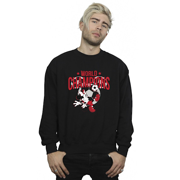 Disney Herr Minnie Mouse World Champions Sweatshirt 3XL Svart Black 3XL