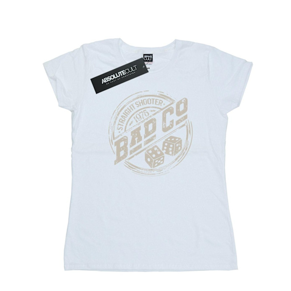 Bad Company Dam/Damer Straight Shooter Bomull T-shirt XXL W White XXL