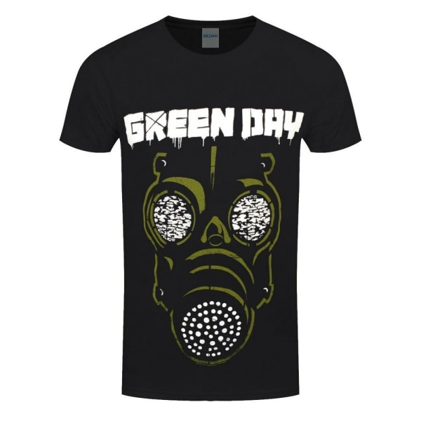 Green Day Unisex Vuxen Mask T-Shirt S Svart/Grön Black/Green S