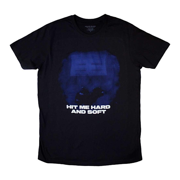 Billie Eilish Unisex Vuxen Hit Me Hard And Soft Blå Linjer T-shirt Black L
