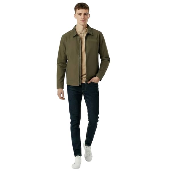 Jack Wills Herr Enfärgad Kragad Varsityjacka L Oliv Olive L
