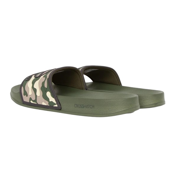 Crosshatch Remorid Camo Tofflor Herr 10 UK Grön Green 10 UK