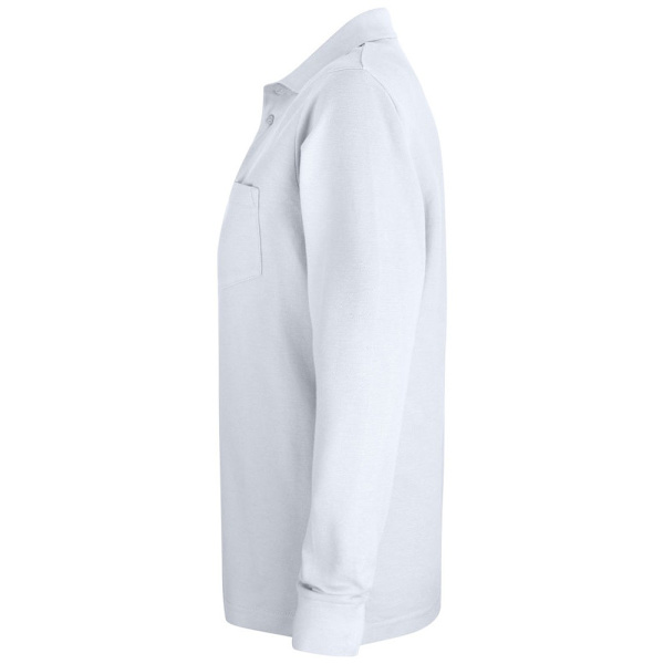 Clique Unisex Vuxen Enfärgad Långärmad Poloshirt 4XL Vit White 4XL