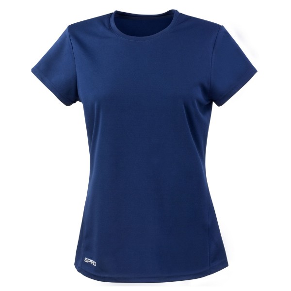Spiro Dam/Dam Snabbtorkande kortärmad T-shirt XS Marinblå Blu Navy Blue XS