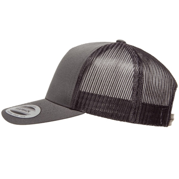 Flexfit By Yupoong 5 Panel Retro Trucker Cap One Size Charcoal Charcoal One Size