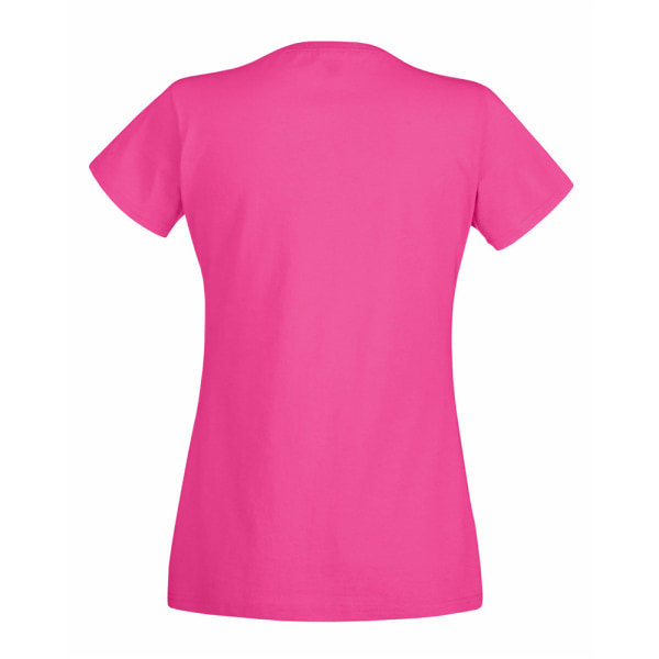 Dam/dam V-halsad casual t-shirt med V-hals av hög kvalitet X Hot Pink X Small