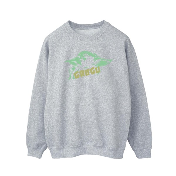 Star Wars Herr The Mandalorian Grogu The Child Splat Sweatshirt Sports Grey M