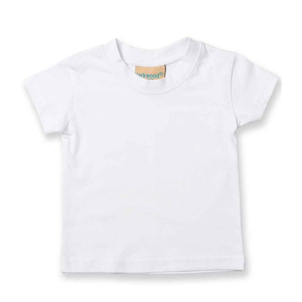 Larkwood Baby Plain T-Shirt 5-6 år Vit White 5-6 Years