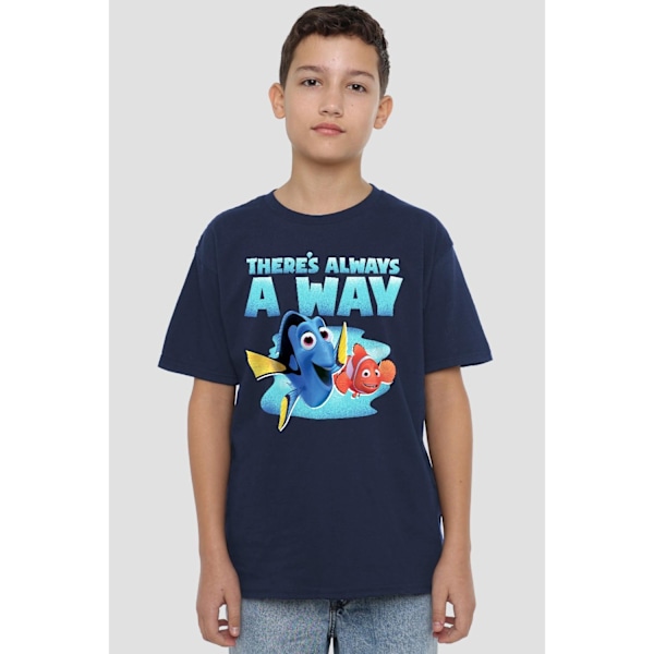 Hitta Nemo Barn/Kids Det Finns Alltid En Väg Doris Nemo T-Shirt Navy 3-4 Years
