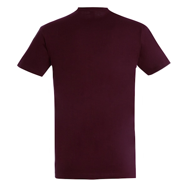 SOLS Imperial Herr T-shirt Kort Ärm Tungvikt XXL Burgund Burgundy XXL