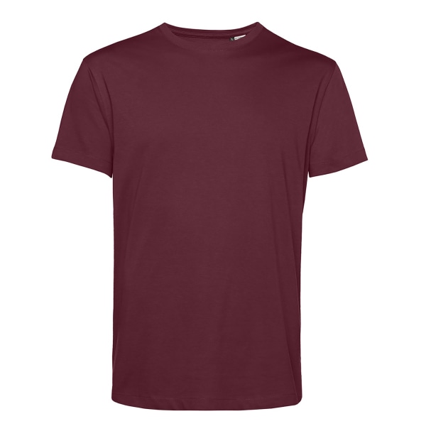 B&C Mens Organic E150 T-Shirt XL Burgundy Burgundy XL