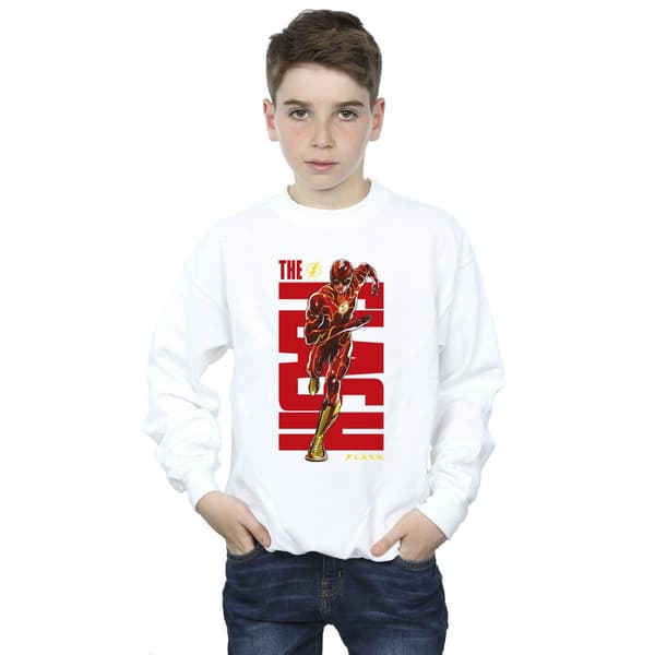 DC Comics Pojkar The Flash Dash Tröja 5-6 År Vit White 5-6 Years