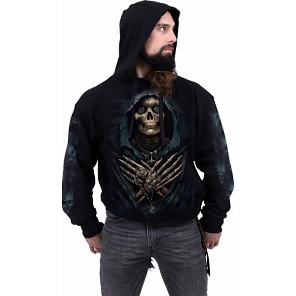 Spiral Direct Unisex Vuxen Ferryman Hoodie L Svart Black L