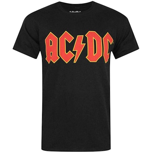 AC/DC Herr T-shirt med logotyp S Svart Black S