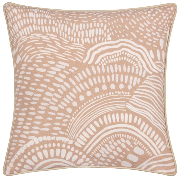 Hoem Nola Piped Abstract Kuddfodral 45cm x 45cm Havregryn Oat 45cm x 45cm