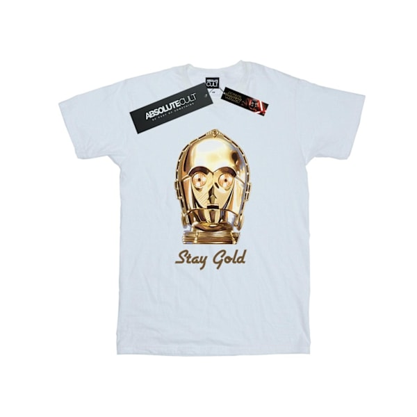 Star Wars Girls The Rise Of Skywalker C-3PO Stay Gold Bomull T-shirt White 12-13 Years