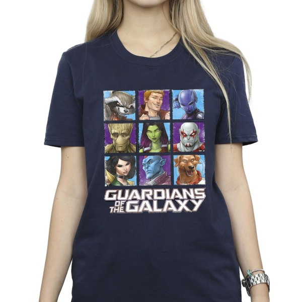 Guardians Of The Galaxy Dam/Dam Karaktär Rutor Bomull Navy Blue M
