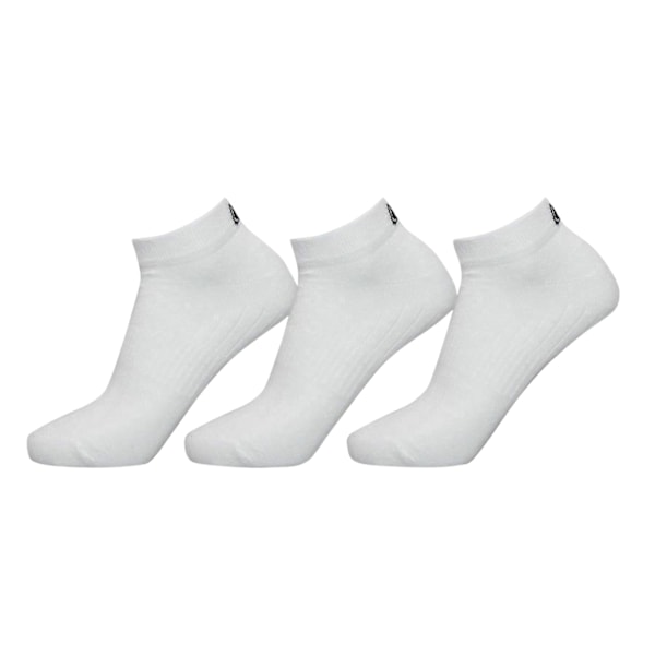 Exceptio Unisex Sports Trainer Socks (3-pack) 4 UK-8 U White 4 UK-8 UK