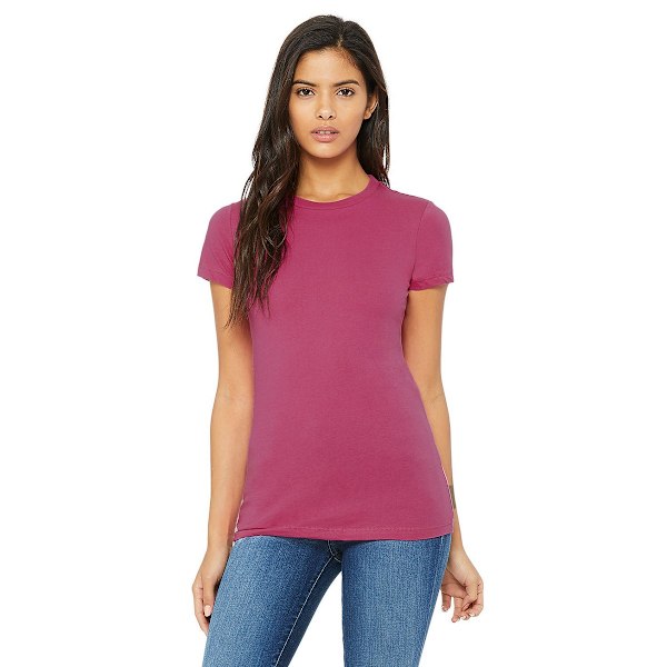 Bella + Canvas Dam/Damer The Favourite T-Shirt M Berry Berry M