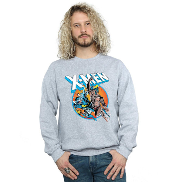 Marvel herr X-Men Broken Chains Sweatshirt 4XL Sports Grey Sports Grey 4XL