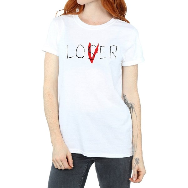 It Dam/Ladies Loser Lover T-shirt i bomull XL Vit White XL