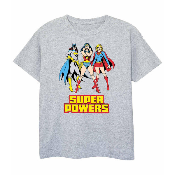 Wonder Woman Girls Super Power T-shirt 12-13 år Sports Grey Sports Grey 12-13 Years