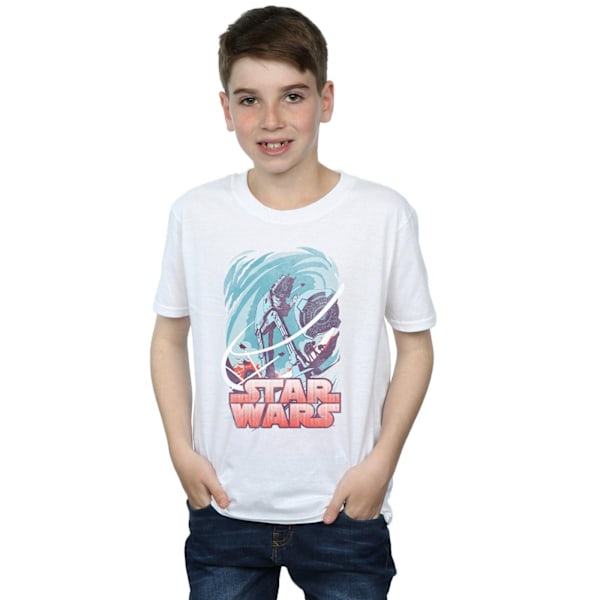 Star Wars Boys Hoth Swirl T-Shirt 5-6 år Vit White 5-6 Years