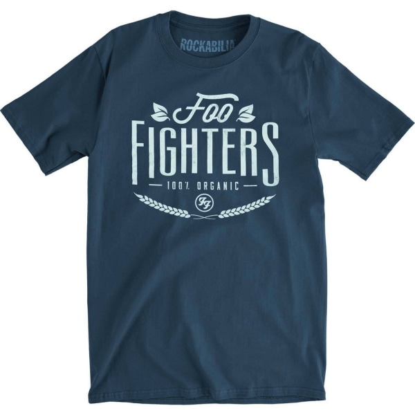 Foo Fighters Unisex T-shirt i ekologisk bomull för vuxna M Marinblå Navy Blue M