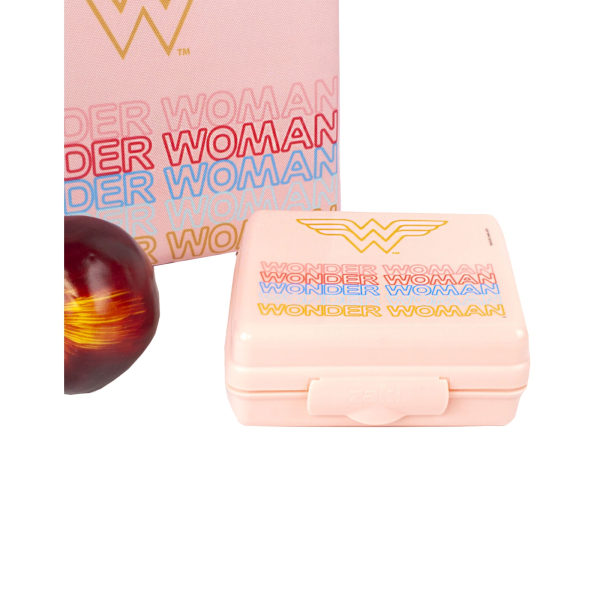 Wonder Woman Rektangulär Lunch Bag Set (3-pack) One Size Pin Pink One Size