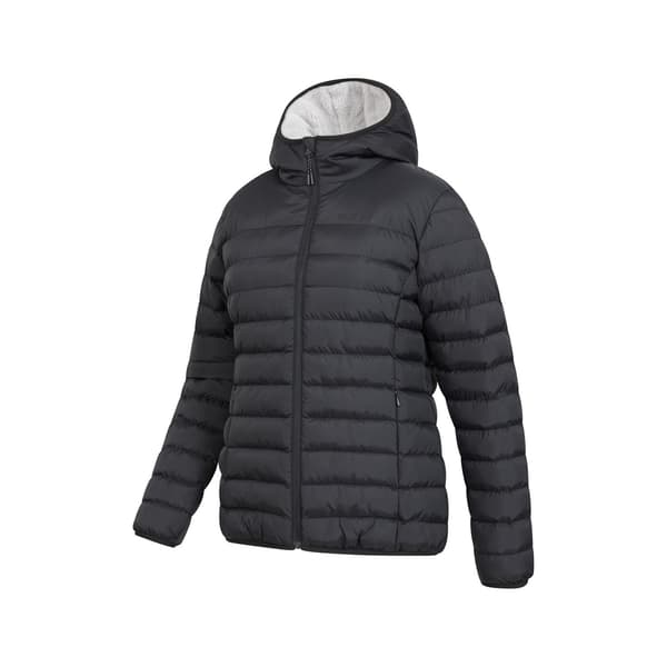Mountain Warehouse Dam/Fritidsjacka med Fuskpälsfoder 8 Black 8 UK