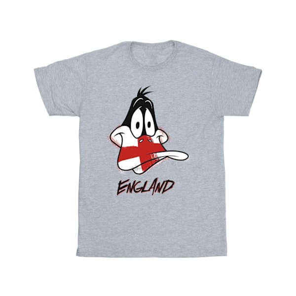 Looney Tunes Boys Daffy England Face T-Shirt 7-8 år Sports G Sports Grey 7-8 Years