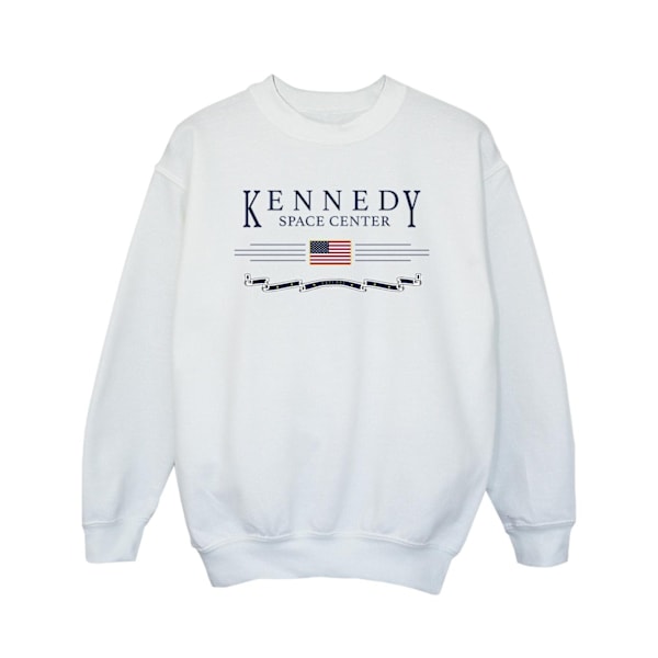 NASA Girls Kennedy Space Centre Explore Sweatshirt 5-6 år Vit White 5-6 Years