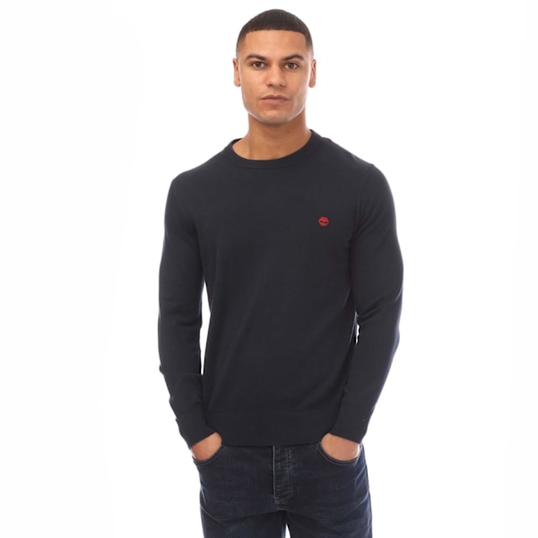 Timberland Williams River Kennebec Bomulls Sweatshirt för män S Nav Navy S
