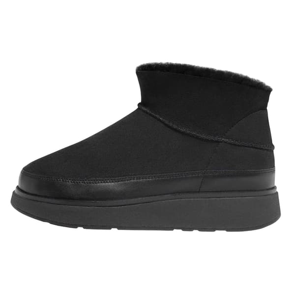 Fit Flop Dam/Dam Gen-FF Ultra Mini Doubleface Shearling A Black 4 UK