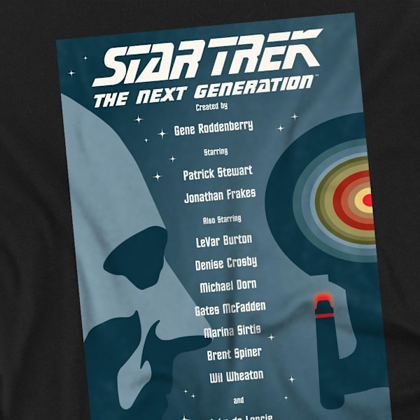 Star Trek Herr The Next Generation Säsong 1 Avsnitt 1 T-Shirt 4 Black 4XL