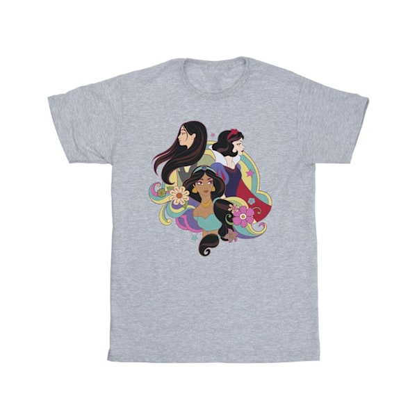 Disney Boys Princess Mulan Jasmine Snövit T-shirt 9-11 år Sports Grey 9-11 Years