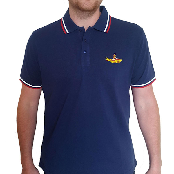 The Beatles Unisex Adult Yellow Submarine Polo Shirt S Navy Blu Navy Blue S