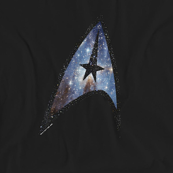 Star Trek Unisex Vuxen Galactic Shield T-Shirt M Svart Black M