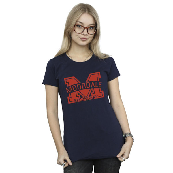 Netflix Dam/Kvinnor Sex Education Moordale Bomull T-shirt L N Navy Blue L